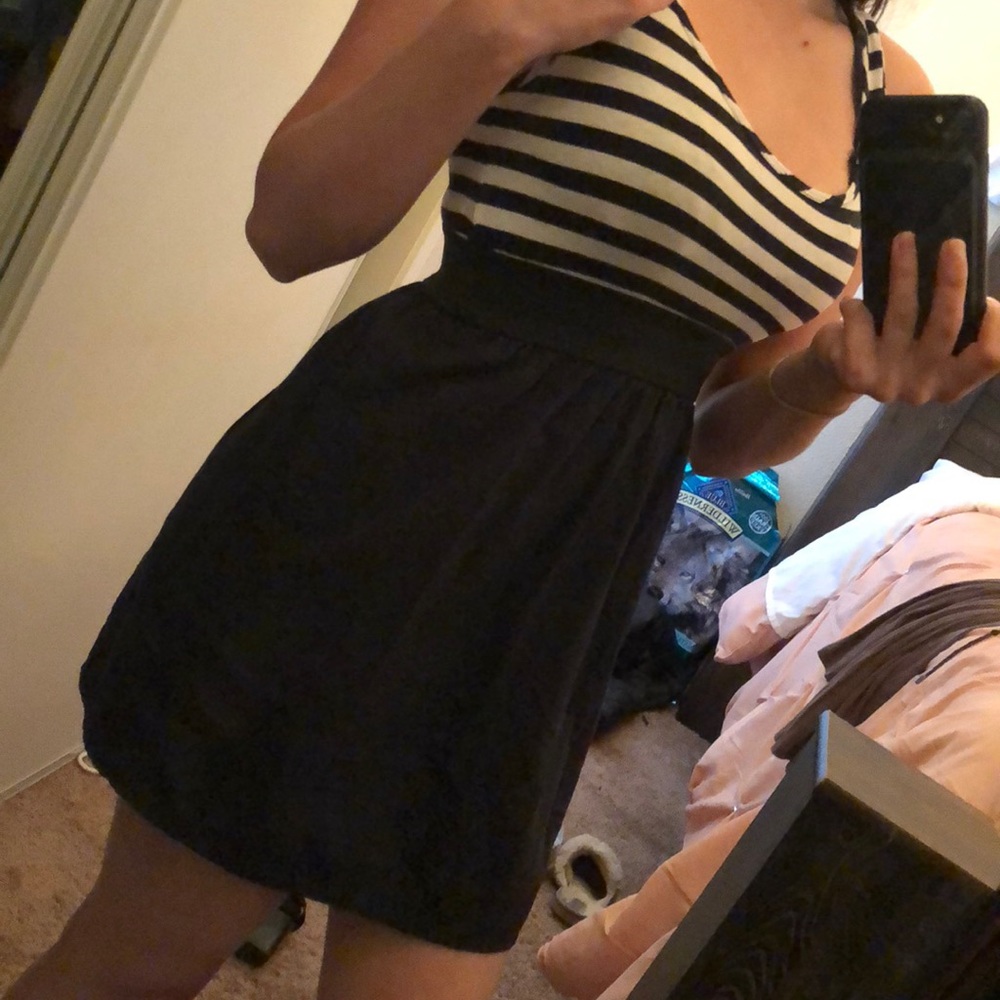 Black and white dress